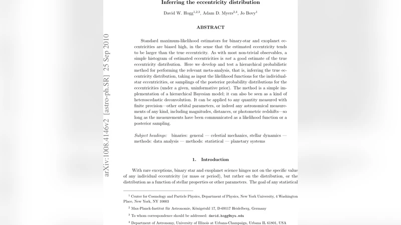 Inferring the eccentricity distribution