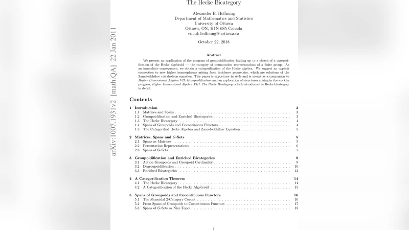 The Hecke Bicategory