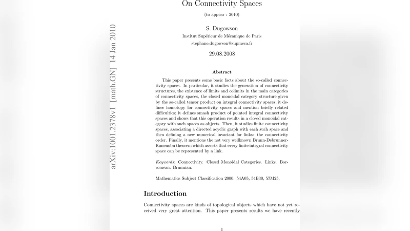 On Connectivity Spaces