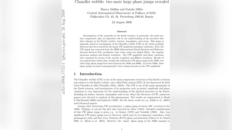 Chandler wobble: two more large phase jumps revealed