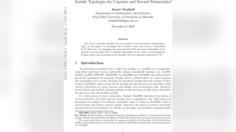 Zariski Topologies for Coprime and Second Submodules