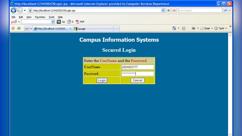 Thin Client Web-Based Campus Information Systems for Fiji National   University
