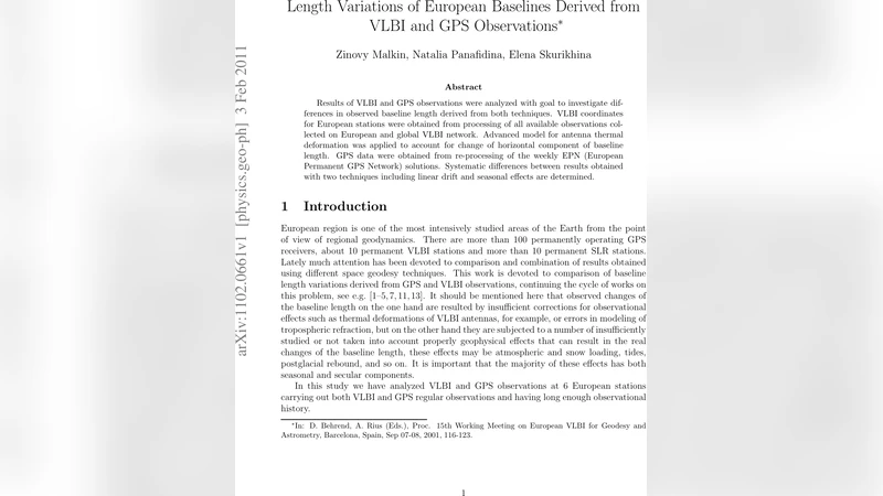 Length Variations of European Baselines Derived from VLBI and GPS   Observations