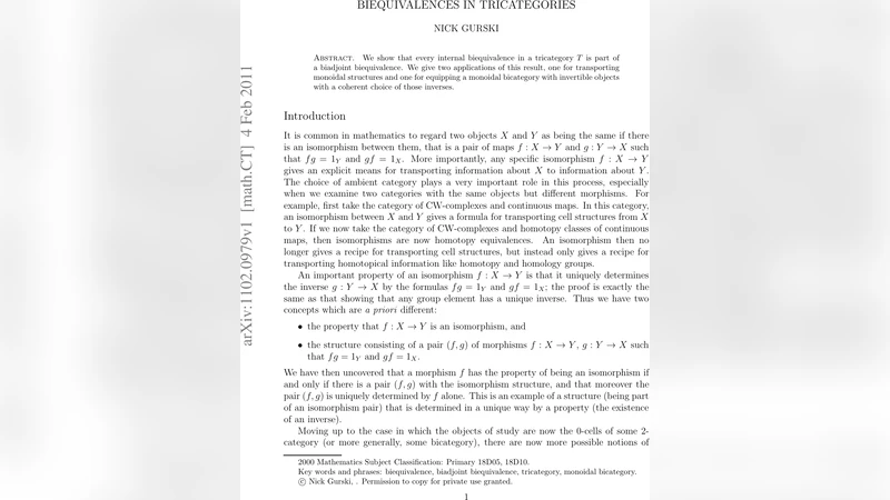 Biequivalences in tricategories