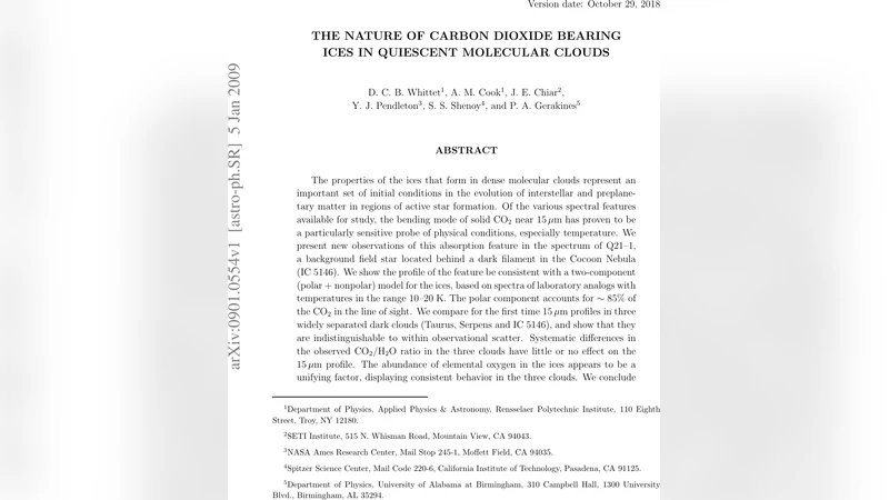 The Nature of Carbon Dioxide Bearing Ices in Quiescent Molecular Clouds