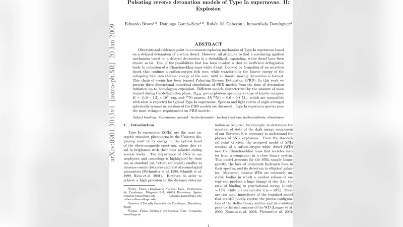 Pulsating reverse detonation models of Type Ia supernovae. II: Explosion