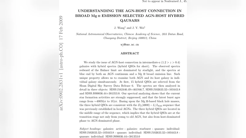 Understanding the AGN-Host Connection in Broad Mgii Emission Selected   AGN-Host Hybrid Qausars