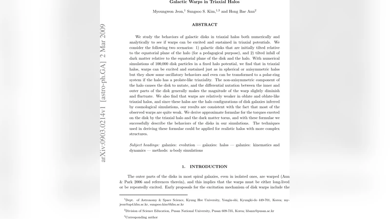 Galactic Warps in Triaxial Halos