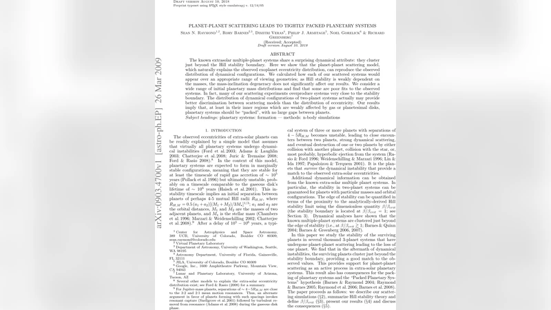 Planet-planet scattering leads to tightly packed planetary systems