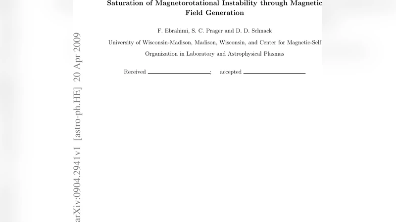 Saturation of Magnetorotational Instability through Magnetic Field   Generation
