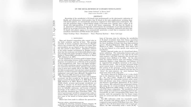 On the Metal-Richness of M Dwarfs with Planets