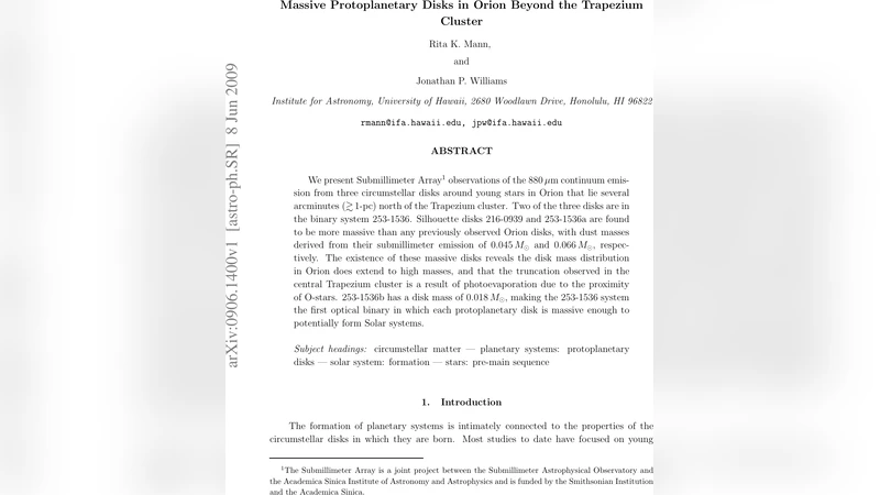 Massive Protoplanetary Disks in Orion Beyond the Trapezium Cluster
