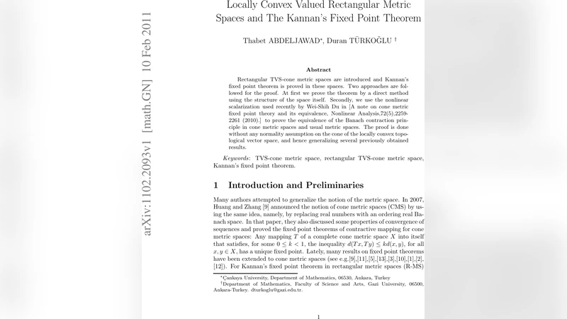 Locally Convex Valued Rectangular Metric Spaces and The Kannans Fixed   Point Theorem