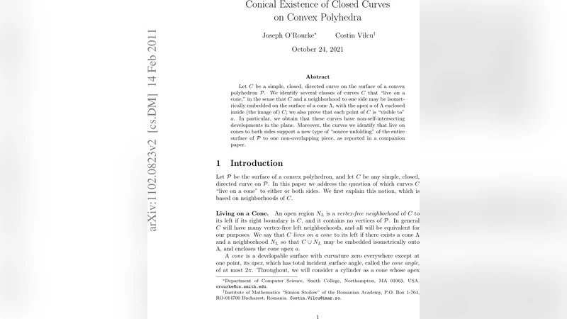 Conical Existence of Closed Curves on Convex Polyhedra