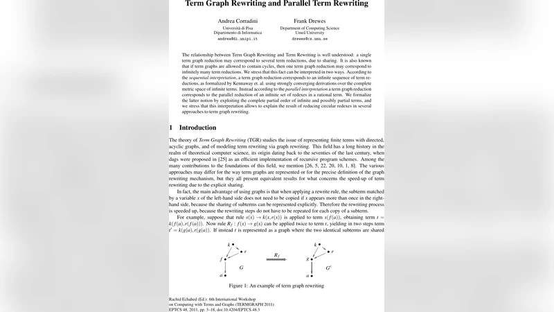 Term Graph Rewriting and Parallel Term Rewriting