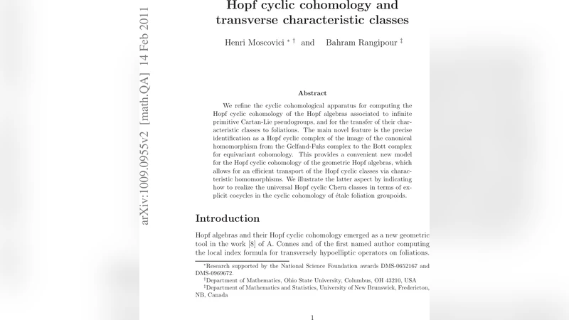 Hopf cyclic cohomology and transverse characteristic classes