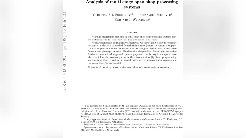 Analysis of multi-stage open shop processing systems