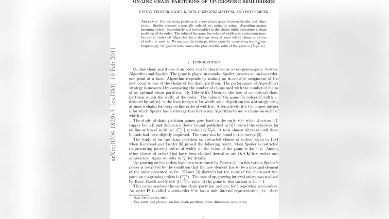 On-line Chain Partitions of Up-growing Semi-orders