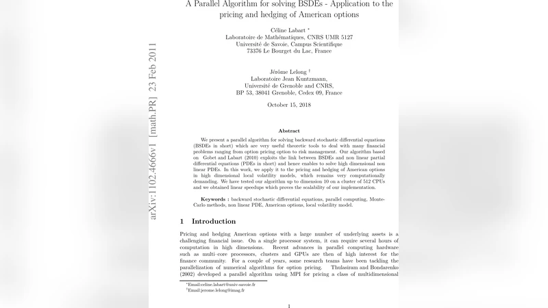A Parallel Algorithm for solving BSDEs - Application to the pricing and   hedging of American options