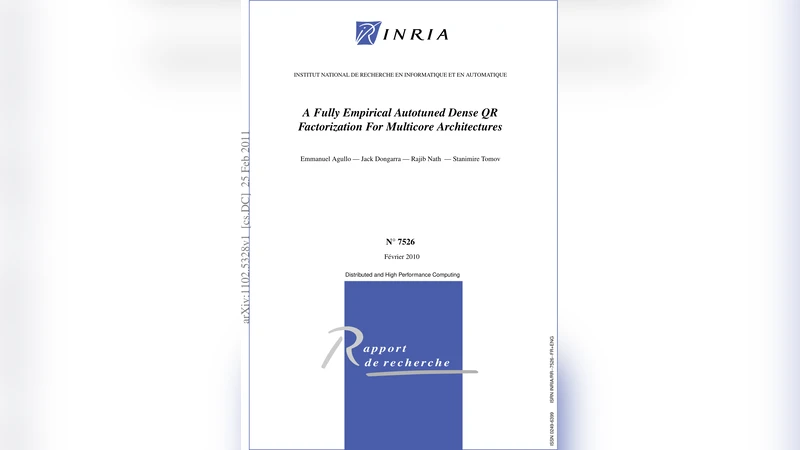 Fully Empirical Autotuned QR Factorization For Multicore Architectures
