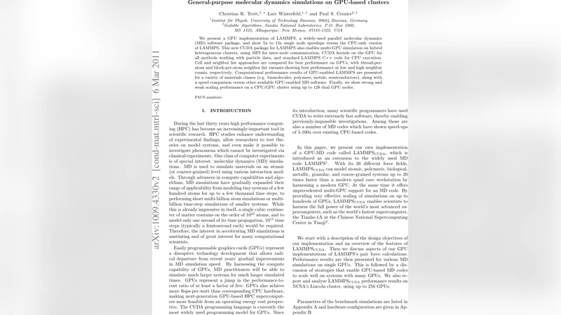General-purpose molecular dynamics simulations on GPU-based clusters