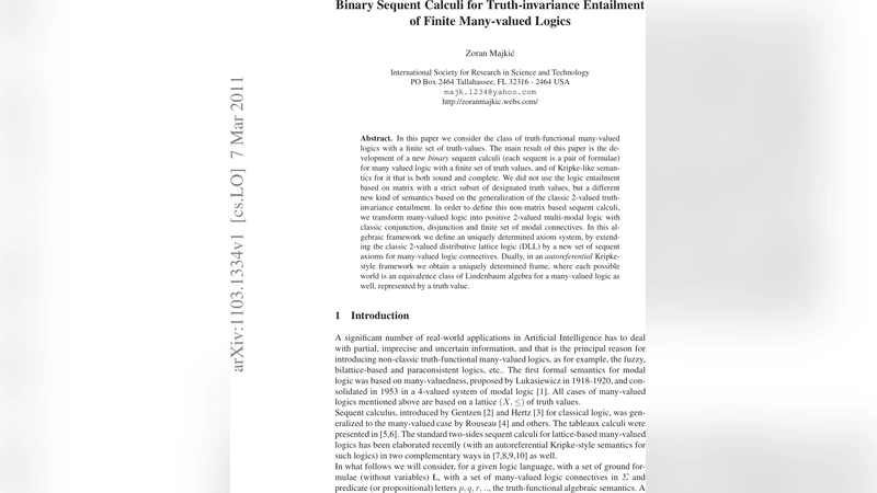 Binary Sequent Calculi for Truth-invariance Entailment of Finite   Many-valued Logics