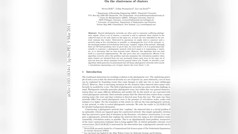 On the elusiveness of clusters