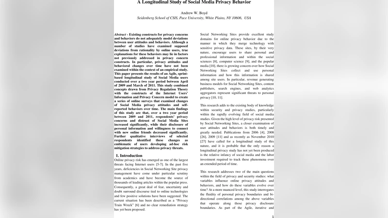 A Longitudinal Study of Social Media Privacy Behavior