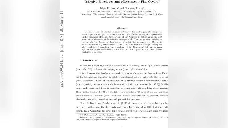 Injective Envelopes and (Gorenstein) Flat Covers