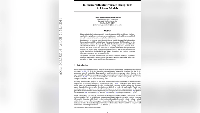 Inference with Multivariate Heavy-Tails in Linear Models