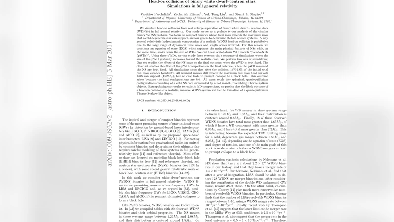 Head-on collisions of binary white dwarf--neutron stars: Simulations in   full general relativity