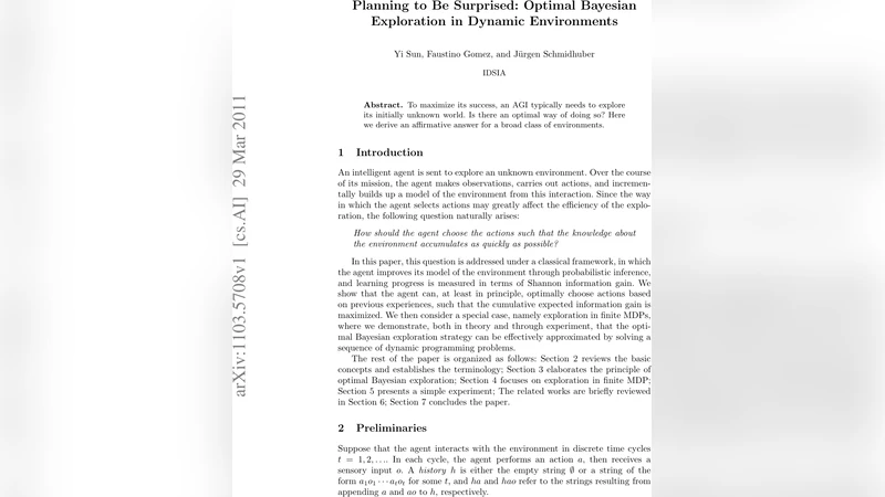 Planning to Be Surprised: Optimal Bayesian Exploration in Dynamic   Environments