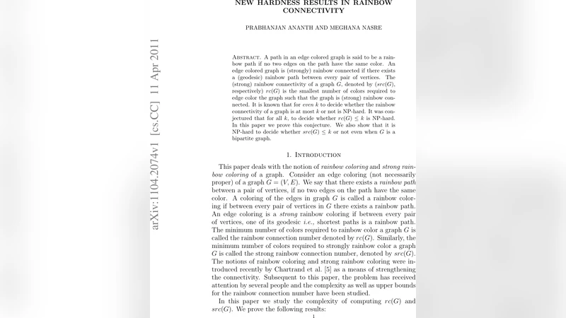 New Hardness Results in Rainbow Connectivity