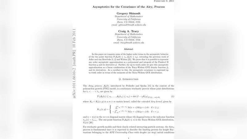 Asymptotics for the Covariance of the Airy_2 process