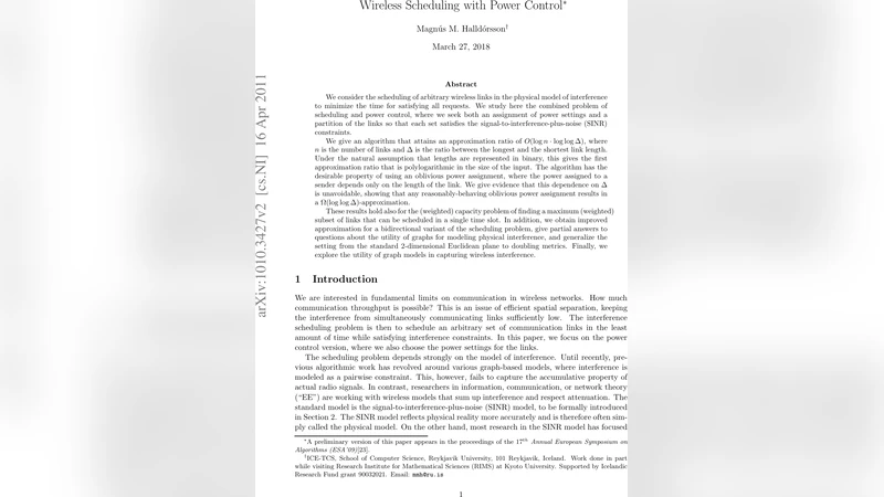 Wireless Scheduling with Power Control