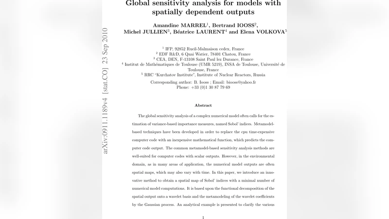 Global sensitivity analysis for models with spatially dependent outputs
