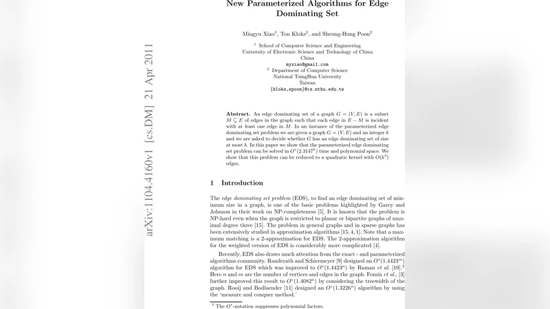 New parameterized algorithms for edge dominating set
