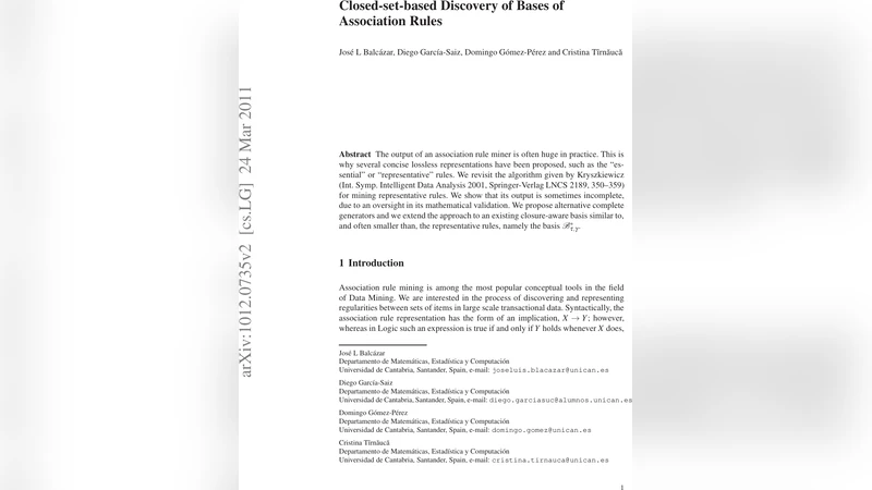 Closed-set-based Discovery of Bases of Association Rules