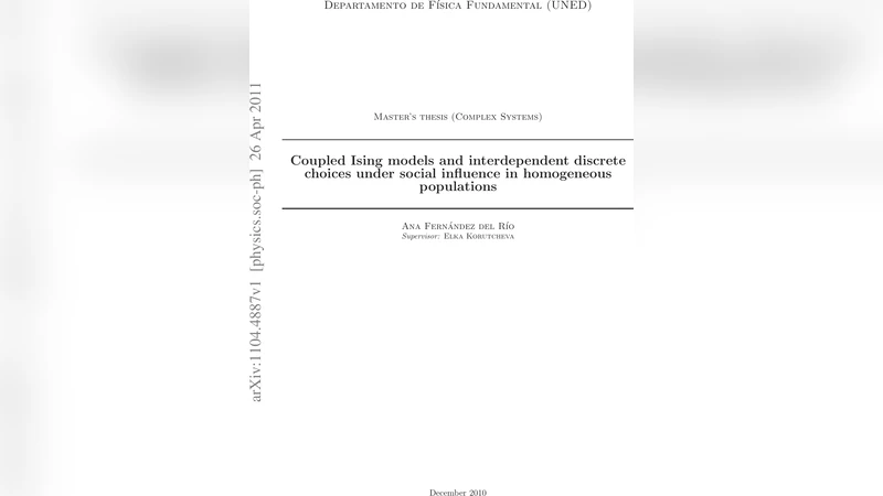 Coupled Ising models and interdependent discrete choices under social   influence in homogeneous populations