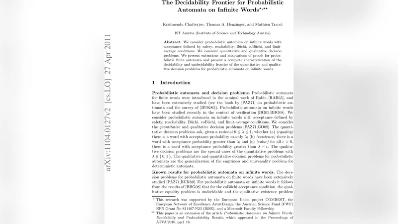 The Decidability Frontier for Probabilistic Automata on Infinite Words