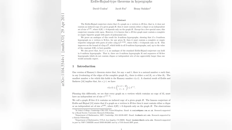 Erdos-Hajnal-type theorems in hypergraphs