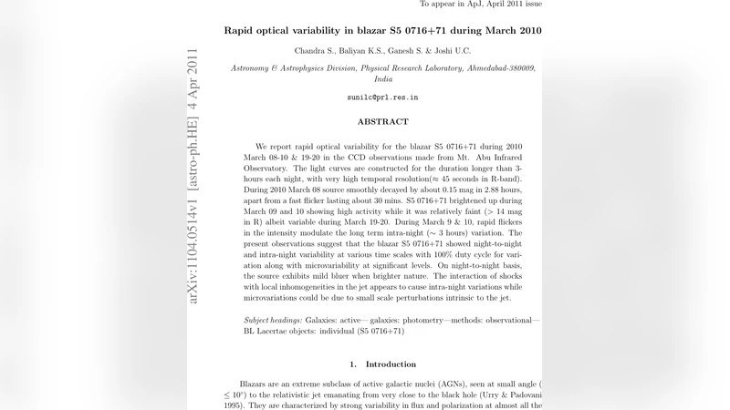 Rapid optical variability in blazar S5 0716+71 during 2010 March
