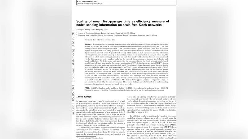 Scaling of mean first-passage time as efficiency measure of nodes   sending information on scale-free Koch networks