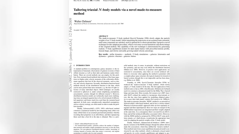 Tailoring triaxial N-body models via a novel made-to-measure method