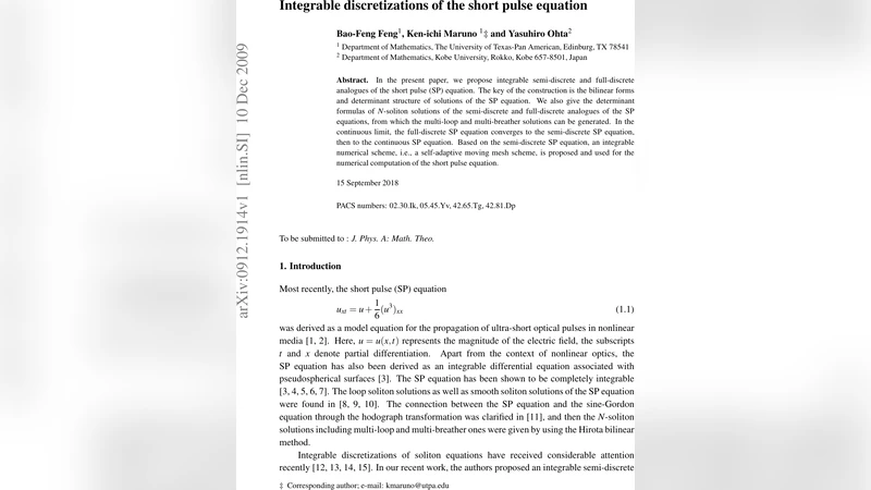 Integrable discretizations of the short pulse equation