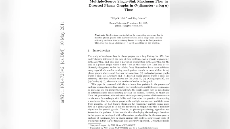 Multiple-Source Single-Sink Maximum Flow in Directed Planar Graphs in   O(diameter*n*log(n)) Time