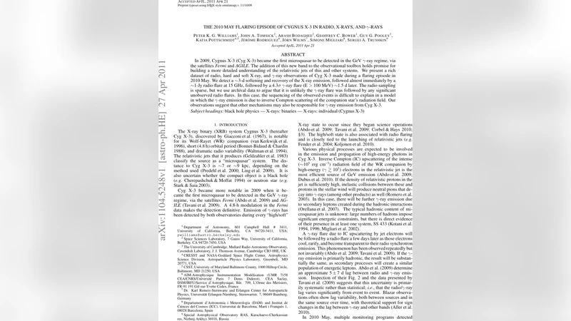 The 2010 May Flaring Episode of Cygnus X-3 in Radio, X-Rays, and   {gamma}-Rays