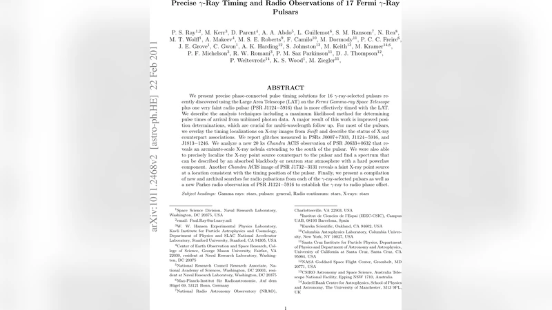 Precise Gamma-Ray Timing and Radio Observations of 17 Fermi Gamma-Ray   Pulsars