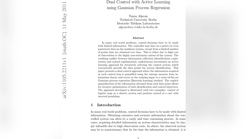 Dual Control with Active Learning using Gaussian Process Regression