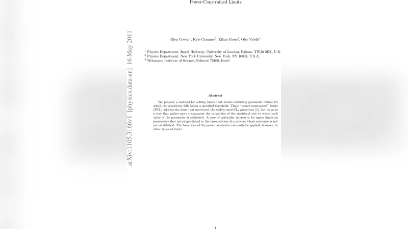 Power-Constrained Limits